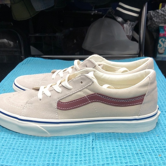 Vans Sk8 Low Sport Pop Port Gray and Port Royal Low Top Sneakers - Picture 2 of 6